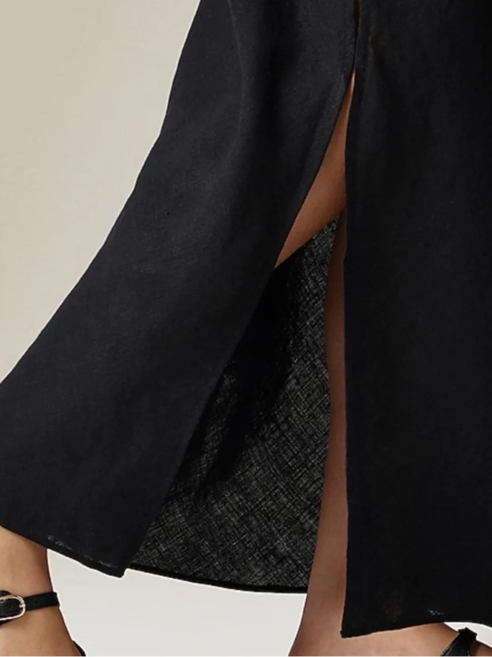 J.Crew Gwyneth Slip  Linen Maxi Skirt
